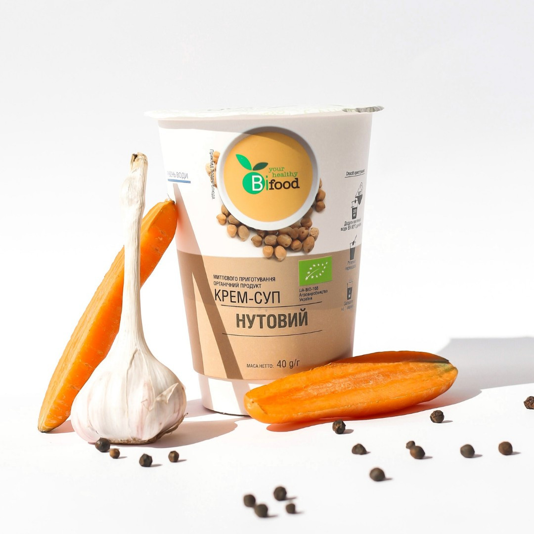 Суп-пюре нутовий органік 40г ст Bifood