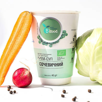 Суп-пюре сочевичний органік 40г ст Bifood