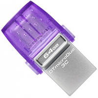 USB флеш накопитель Kingston 64GB DataTraveler microDuo 3C USB 3.2/Type C (DTDUO3CG3/64GB) - Вища Якість та