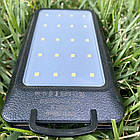 Павербанк на сонячній батареї 20000mAh Solar Power Bank 2 USB порту, для телефону з ліхтариком, фото 6