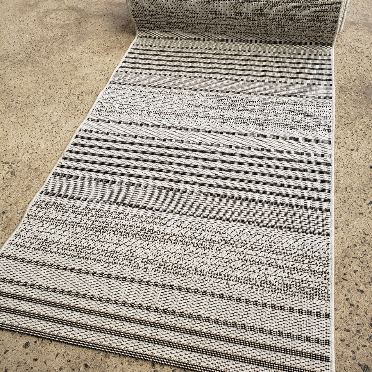 Доріжка безворсова на резиновій основі 246-08 сіра, фото 1