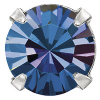 Пришивні стрази в цапах Preciosa (Чехія) ss20 Crystal Bermuda Blue/срібло