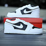 Чоловічі кросівки Nike Air Jordan 1 Low Panda (білі з чорним) повсякденні кроси 2024 Найк топ, фото 2