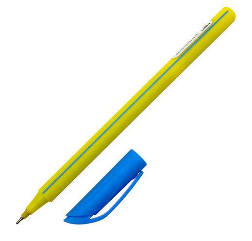 Ручка масляна трикутна Optima PATRIOT, синя, 0,7 мм