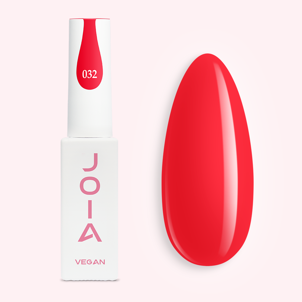 Гель-лак для нігтів JOIA vegan 032 (світло-червоний), 6 мл