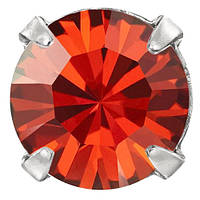 Пришивні стрази в цапах Preciosa (Чехія) ss16 Crystal Red Flame/срібло