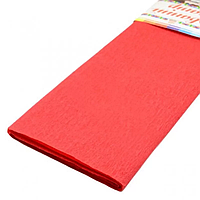 Гофрированная бумага " Красный "50*200 см 26г/м2 жатка креп гофра Krepina креповая бумага