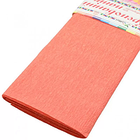Гофрированная бумага " Морковный "50*200 см 26г/м2 жатка креп гофра Krepina креповая бумага