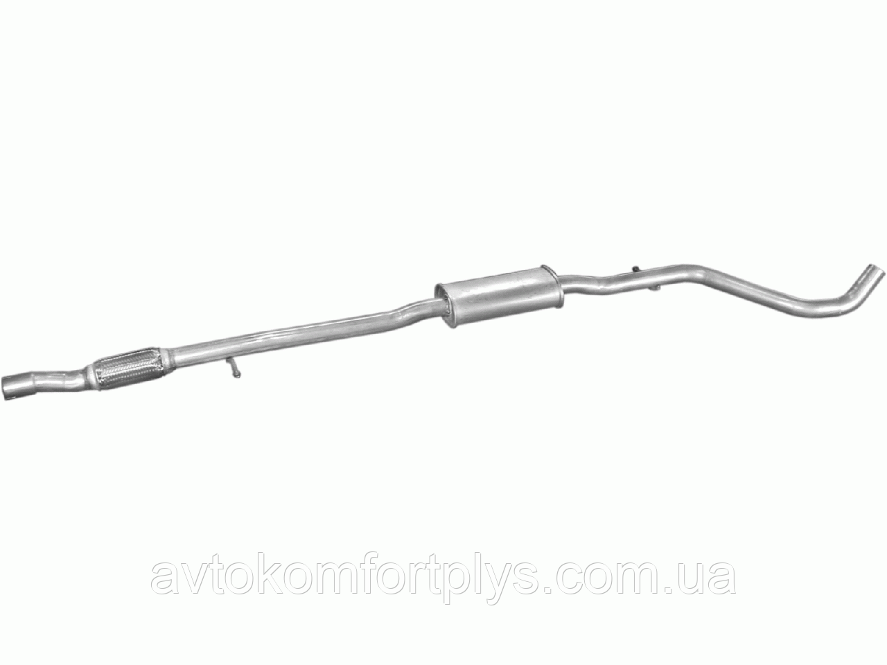 Резонатор с Гофрой Fiat Panda 1.3 JTD MJET Турбодизель 2003 - 2005 Гг ...