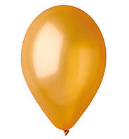 Воздушные шарики (25 см) 10 шт, Италия, цвет - золото (металлик)