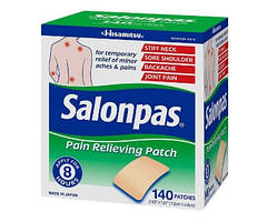 Знеболюючий пластир Салонпас Hisamitsu Salonpas Pain Relieving Patch Японія 140 шт.