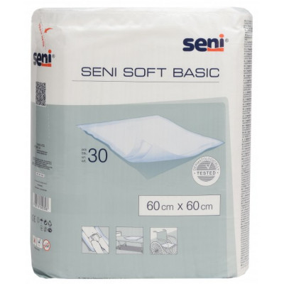 Пелюшки для малюків Seni Soft Basic 60х60 см 30 шт (5900516692308), фото 1