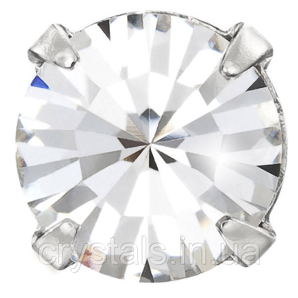 Пришивні стрази в цапах Preciosa (Чехія) ss34 Crystal/срібло
