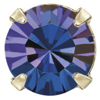 Пришивні стрази в цапах Preciosa (Чехія) ss34 Crystal Heliotrope/золото