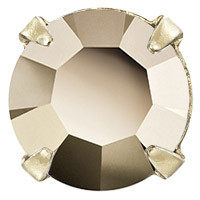 Пришивні стрази в цапах Preciosa (Чехія) ss34 Crystal Starlight Gold/золото