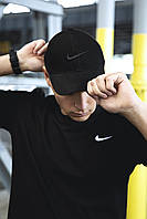 Кепка Nike чоловіча | жіноча найк чорна чорне лого
