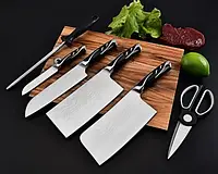 Набор кухонных ножей KFPP Pollux специальная ножевая сталь с криозакалкой+подставка!