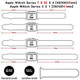 Ремінець для Apple 38/40/41 mm S-M (чорний), фото 2