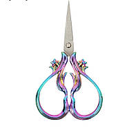 Ножницы для шитья и рукоделия "Star dust" цвет радуга 10см (6276)