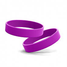 Силіконовий браслет на руку для друку логотипу брендування Фіолетовий