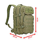 🔥 Тактический рюкзак, военный "Mil-Tec - US Assault Pack II Small" (Олива) 20 литров, армейский, EDC, фото 3
