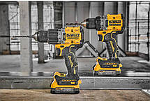 Дриль-шурупокрут акумуляторний безщітковий ударний DeWALT DCD805E2T, фото 5
