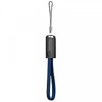 Кабель ColorWay USB-microUSB, 2.4А, 0.22м, Blue (CW-CBUM022-BL)