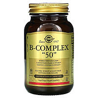 Витамины B-комплекс, B-Complex "50", Solgar, 100 вегетарианских капсул