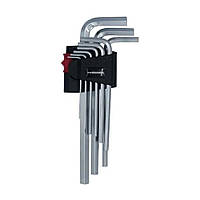 Набор Г-образных ключей HEX Haisser 48111 удлиненные 1,5-10 мм 9 шт.