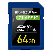 Картка пам'яті SDXC 64 GB UHS-I Class 10 Team Classic (TSDXC64GIV1001)