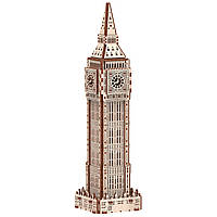 Конструктор, 3d пазл з дерева, навчальна, розвиваюча іграшка, гра, Біг-Бен-2