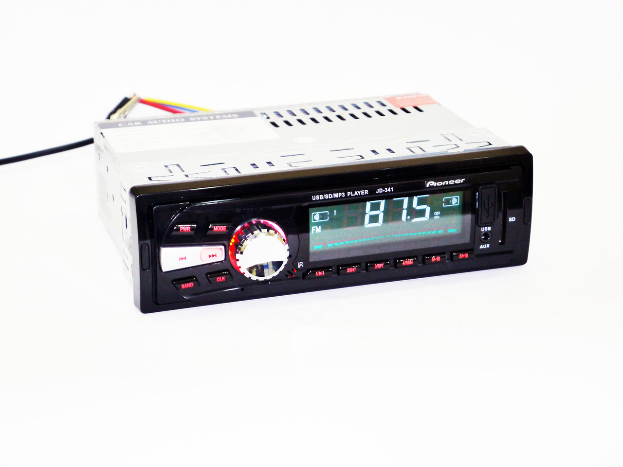 Автомагнітола JD-341 ISO USB+SD+FM+AUX+ пульт (4x50W)