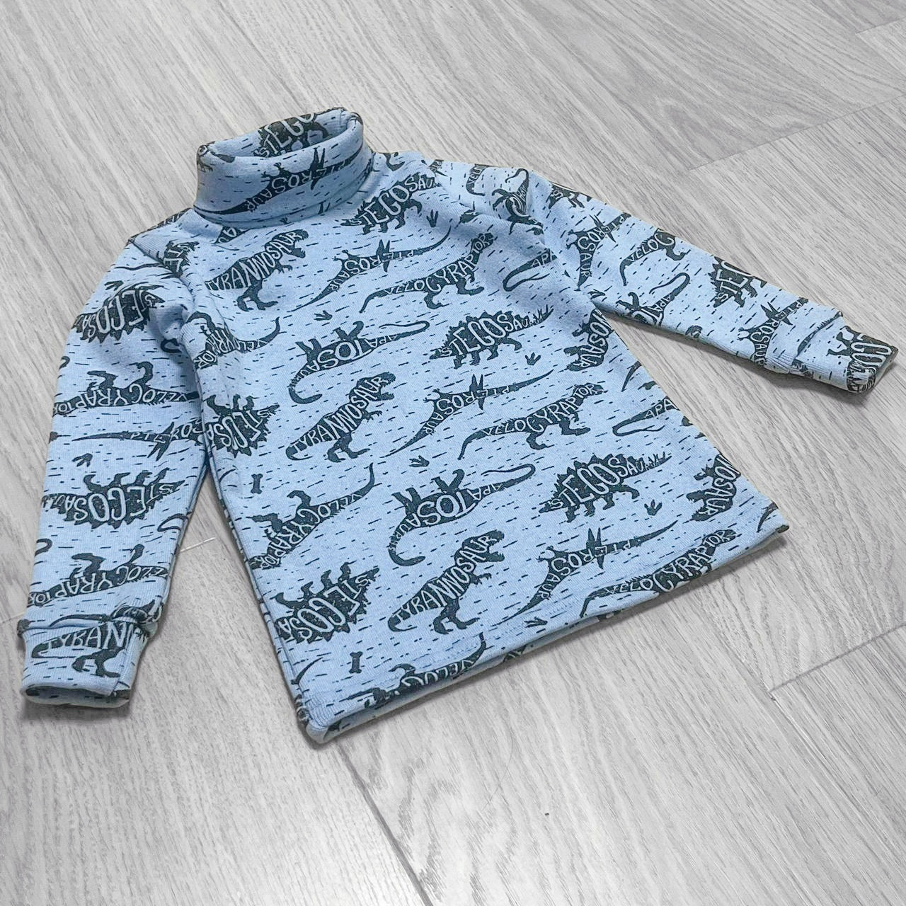 98 1,5-2 роки (86-92) теплий дитячий гольф гольфик водолазка для хлопчика з начосом флісом на флісі 8146 ГЛБ, фото 1