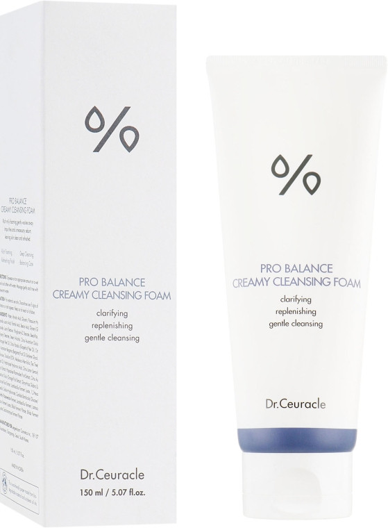 Кремова пінка для вмивання з пробіотиками Dr. Ceuracle Pro balance creamy cleancing foam 150 мл