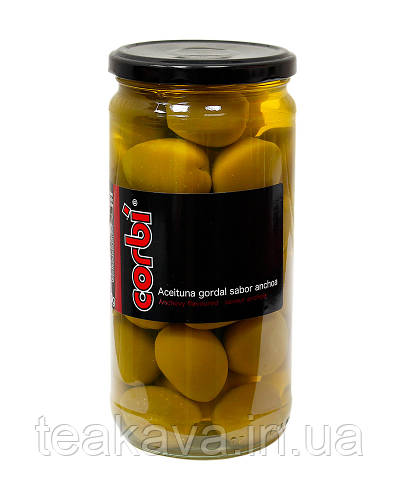 Оливки-гиганты Гордаль с косточкой, со вкусом анчоуса Corbi Aceituna ...
