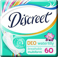 Ежедневные гигиенические прокладки Discreet Deo Water Lily Мультиформ 60 штук