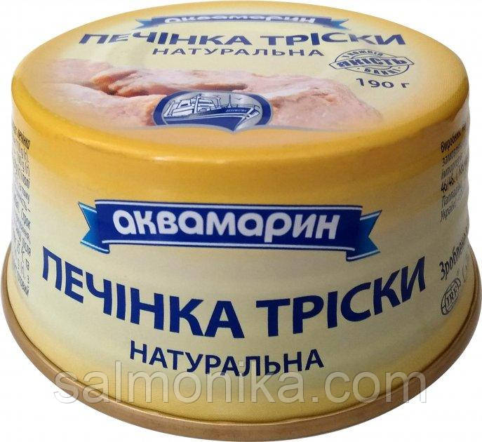 Печінка тріски натуральна 190 гр. "Аквамарин"