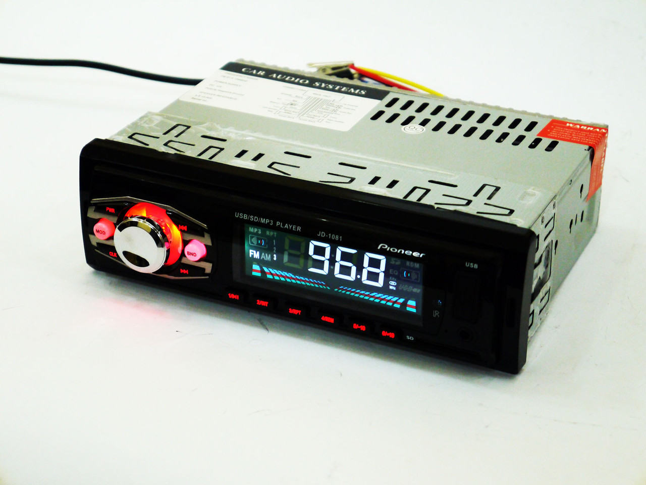 Автомагнітола JD-1081 ISO USB+SD+FM+AUX+ пульт (4x50W)