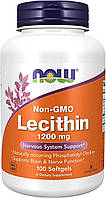 Лецитин, Lecithin Now Foods, 1200 мг, 100 капсул