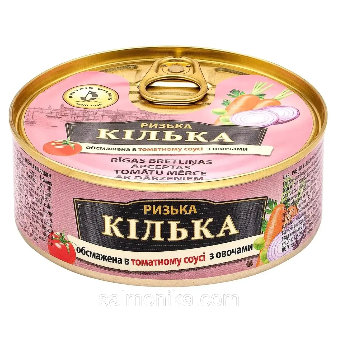 Килька в томатном соусе с овощями 240 гр. Brivais Vilnis (Бривайс Вилнис)