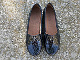 Туфлі Alpina 8U90-C 37 (24.2 см) Темно-сині, фото 5