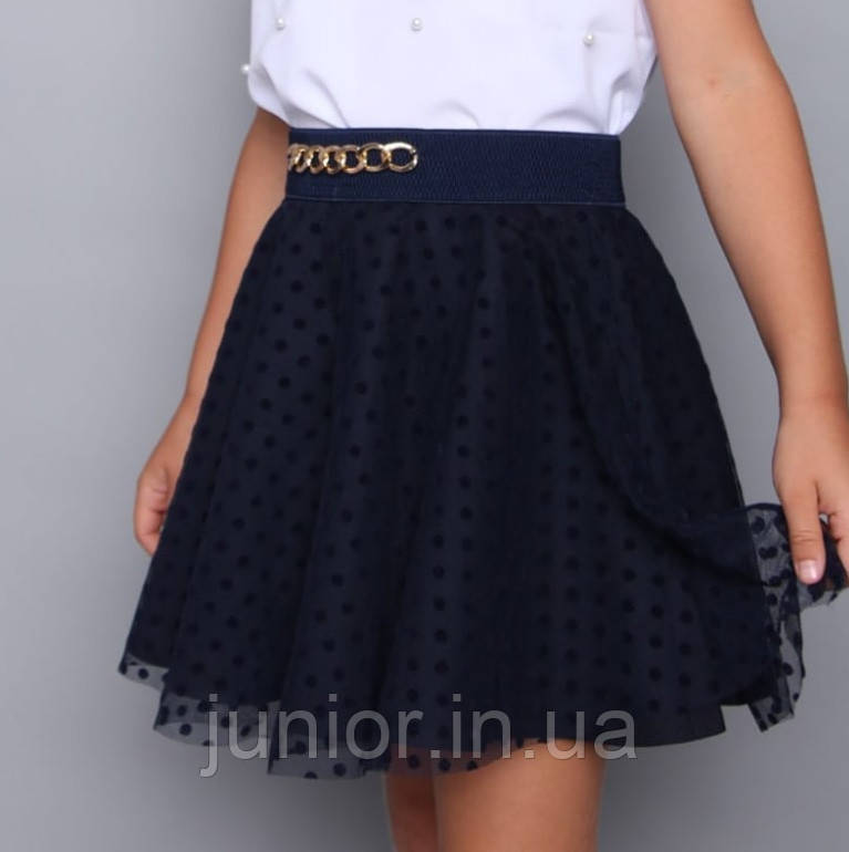 Спідниця шкільна пишна з фатином для дівчинки (116р), фото 1