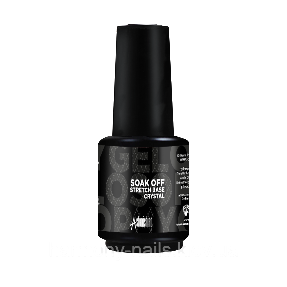 Gelosophy Soak-Off Stretch Base Crystal - прозора універсальна база