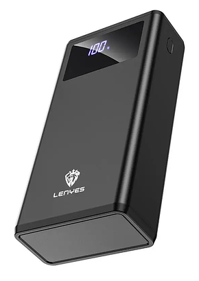 Зовнішній акумулятор PowerBank LENYES PX591 50000mAh 4USB/Type-C, PD/QC, 3A/20W| black, фото 2