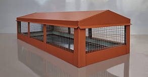 ФЛЮГАРКА зі сіткою терракот 8004 матовий, флюгарка з захисною сіткою, КОЛПАК на димар, димник