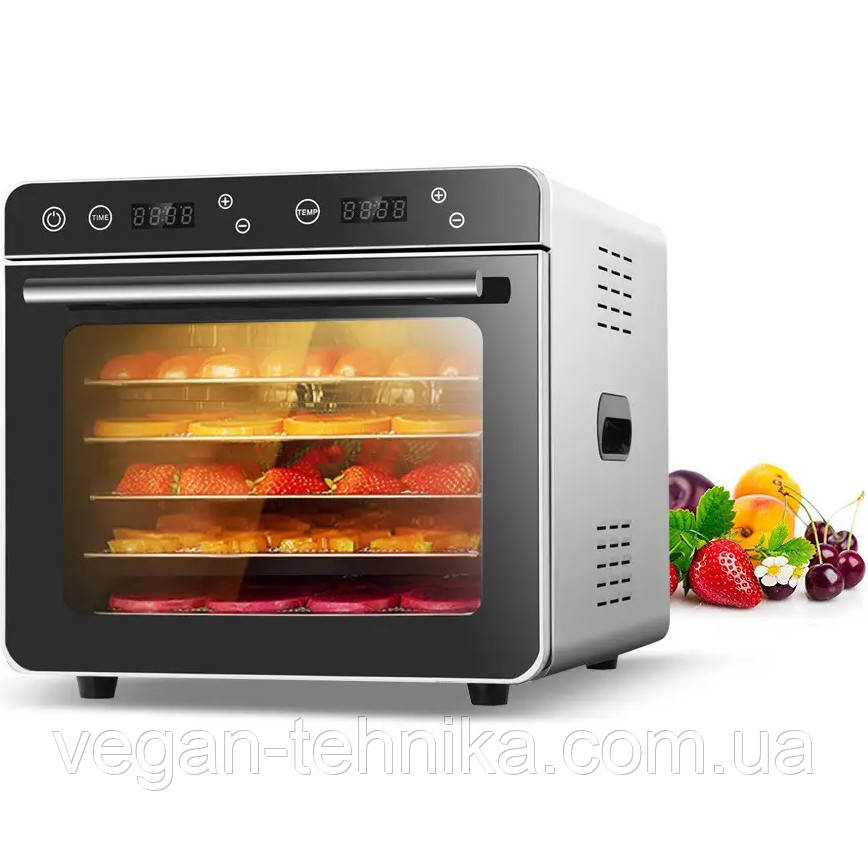 Професійний дегідратор Tekhniko DH-06D Food Dehydrator (6 сталевих лотків)