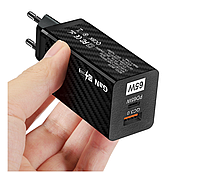 Зарядное устройство Travel Charger GaN PD+QC3.0 65W USB / Type-C (BK378) (black)
