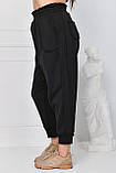 Трикотажні жіночі спортивні штани великих розмірів на флісі з манжетами (р.48-56). Арт-1326/37, фото 4