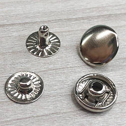 Альфа -кнопка 12,5 мм нікель (50 шт.) (102202)