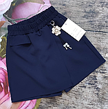 Спідниця-шорти шкільні для дівчинки Чорні 116-140 р. Стильні шорти-спідниця для дівчаток Шкільні шорти-спідниця, фото 3